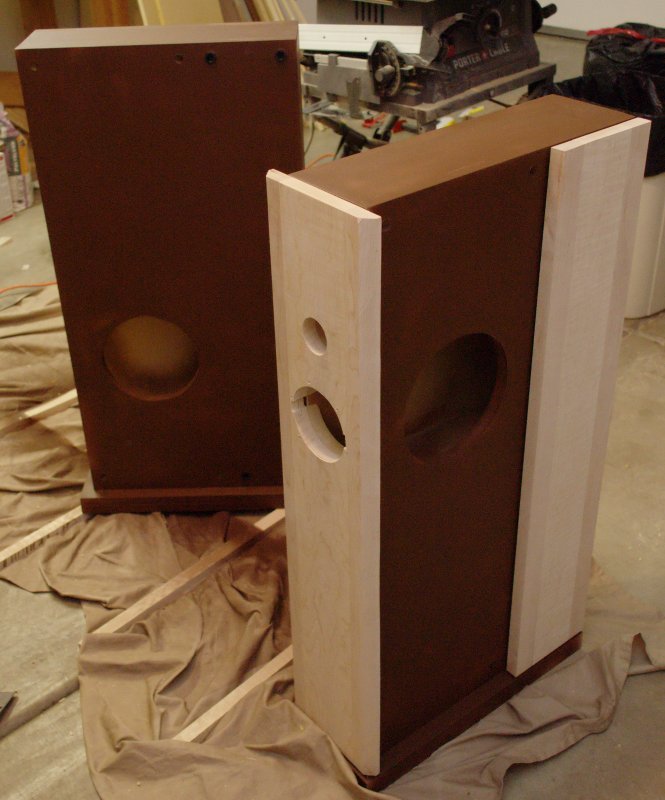 Trial fit the speaker baffle and side panel.