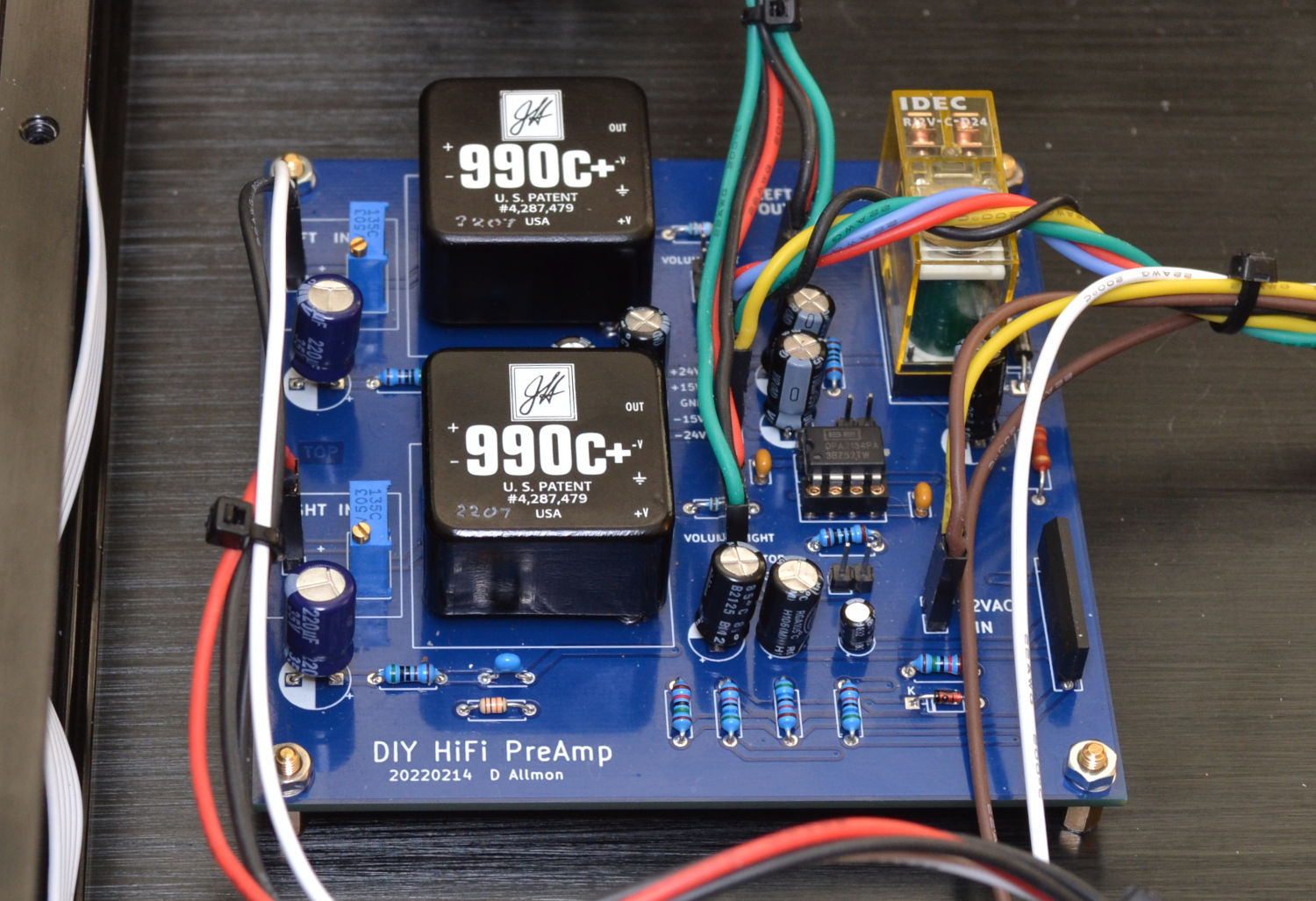 990C+ Op amps installed