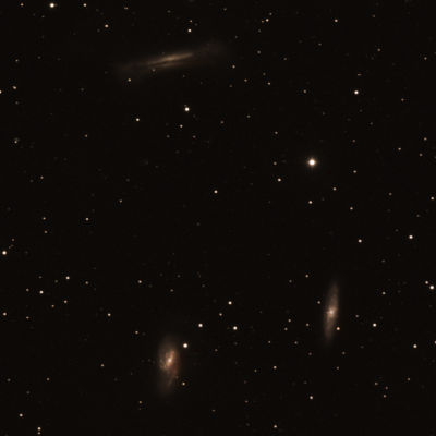 The Leo Triplet - M65, M66 and NGC 3628