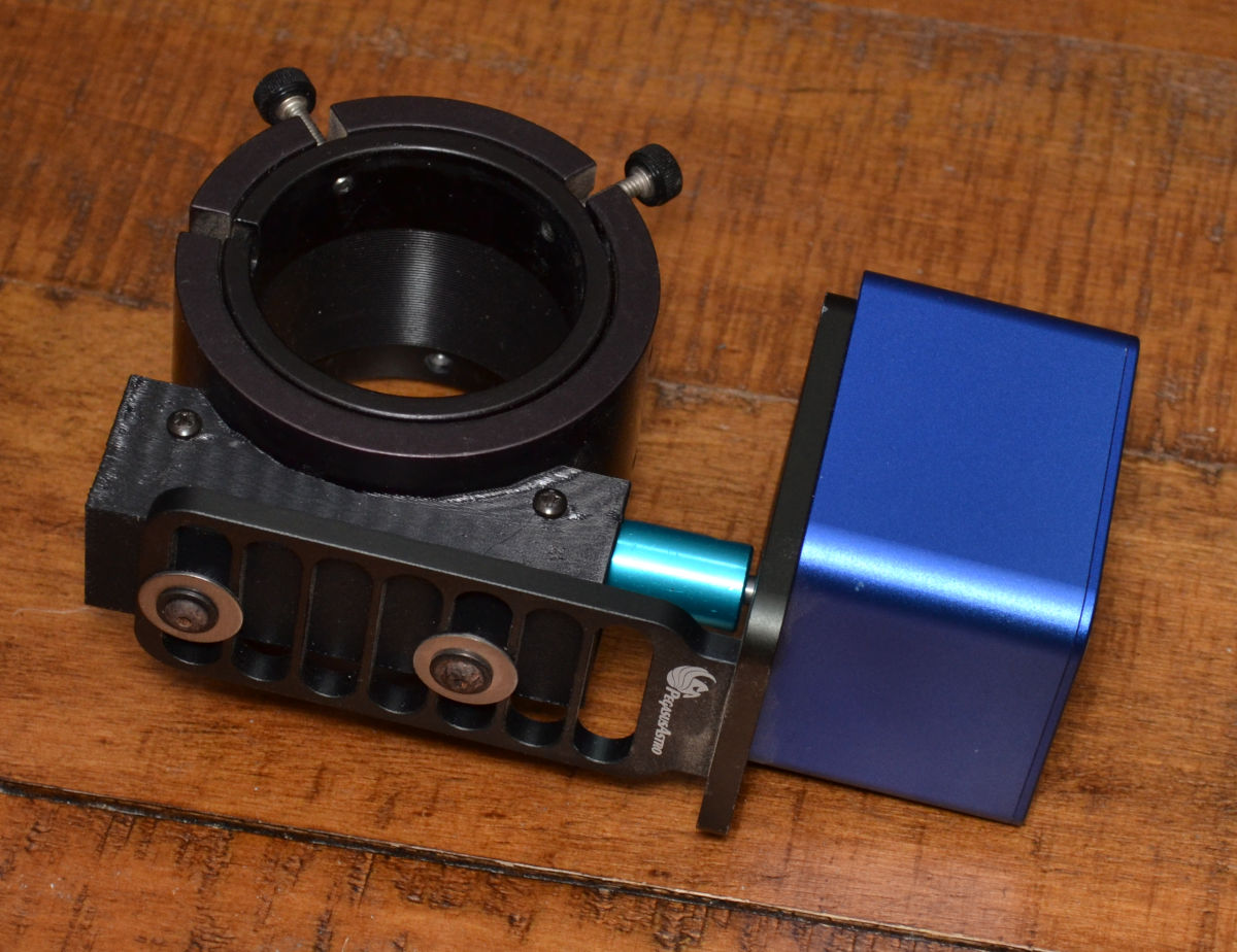 The newly modified focuser.