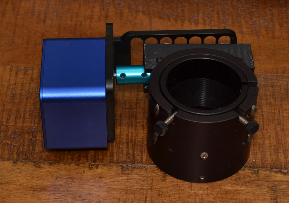 The newly modified focuser.